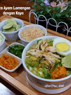 Foto resep Soto Ayam Lamongan dengan Koya