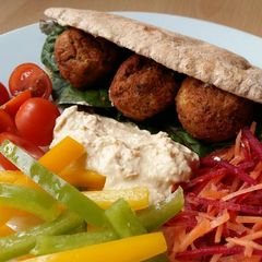 A picture of Vickys Falafels, GF DF EF SF NF.