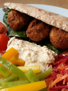 A picture of Vickys Falafels, GF DF EF SF NF.