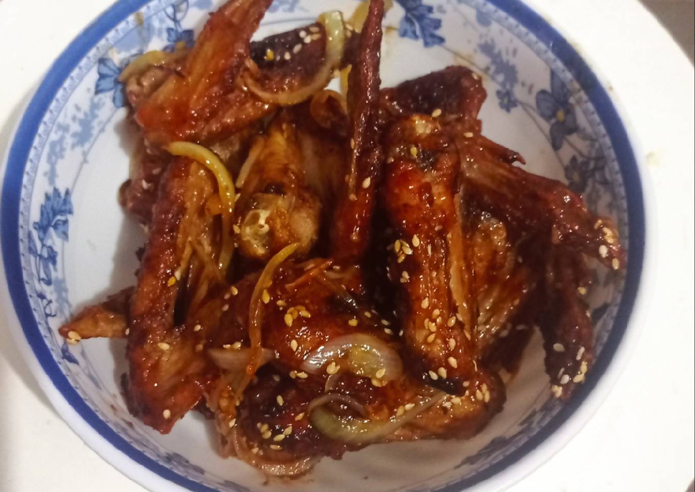 Sayap ayam saos tomat