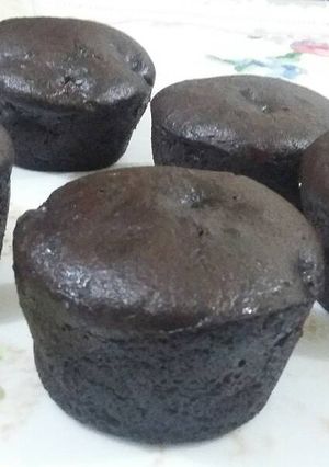 Foto de Muffin de chocolate com maçã sem glúten e sem lactose
