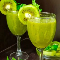 Kiwi Mint Welcome drink A picture of Kiwi Mint Welcome drink.