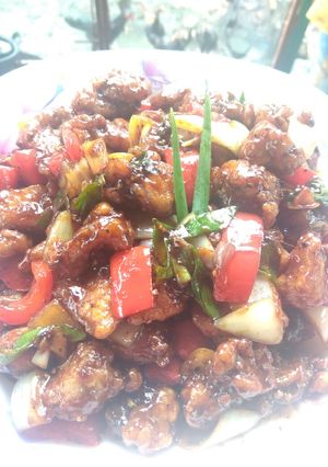 Foto resep Ayam lada hitam ala rice bowl