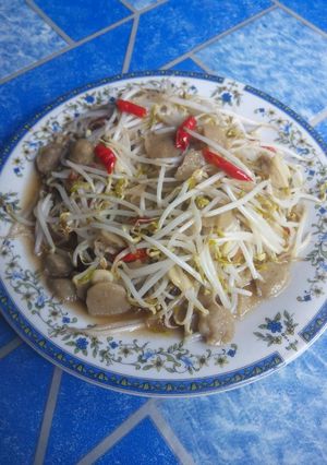 Foto resep Oseng taoge bakso
