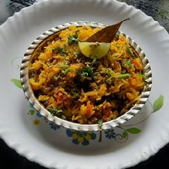 A picture of Leftover maharashtrian style authentic rice (phodnicha bhaat).