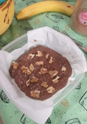 Una foto de Postre chocolatoso saludable con solo 3 ingredientes