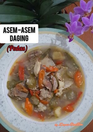 Foto resep Asem - Asem Daging (Pedas)