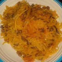 Abacha with pigeon beans A picture of Abacha with pigeon beans.