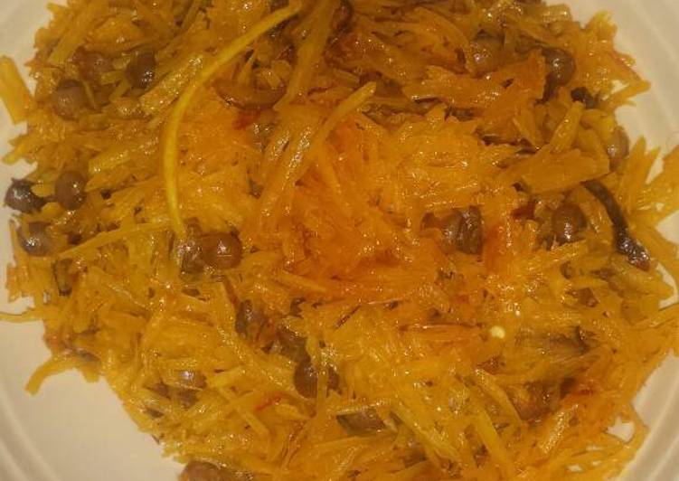 Abacha with pigeon beans