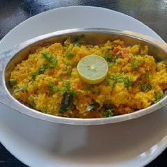 A picture of Dalia upma (lapsi upma).