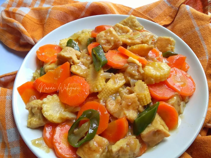 Easy Steps to Prepare Recipes Capcay Telur Kuah Kental the Delicious Delicious.