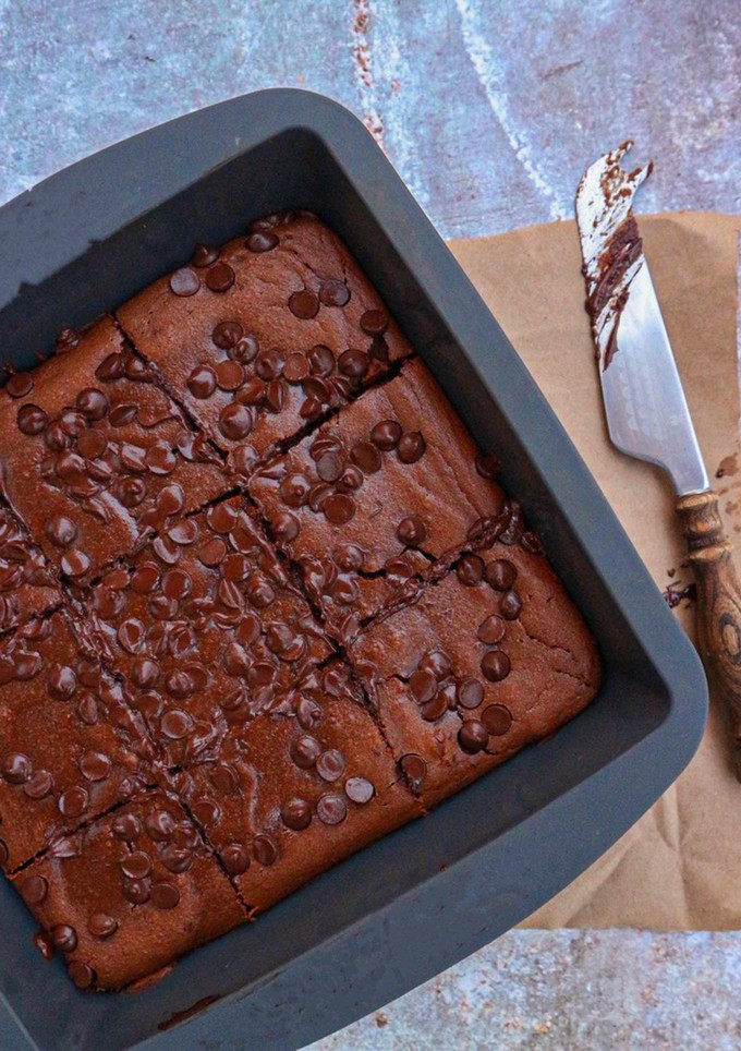Una foto de Brownie de calabaza 🎃