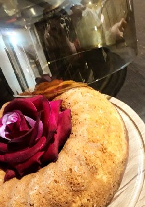عکسی از دستور کیک ماست فوق پنبه ای😋