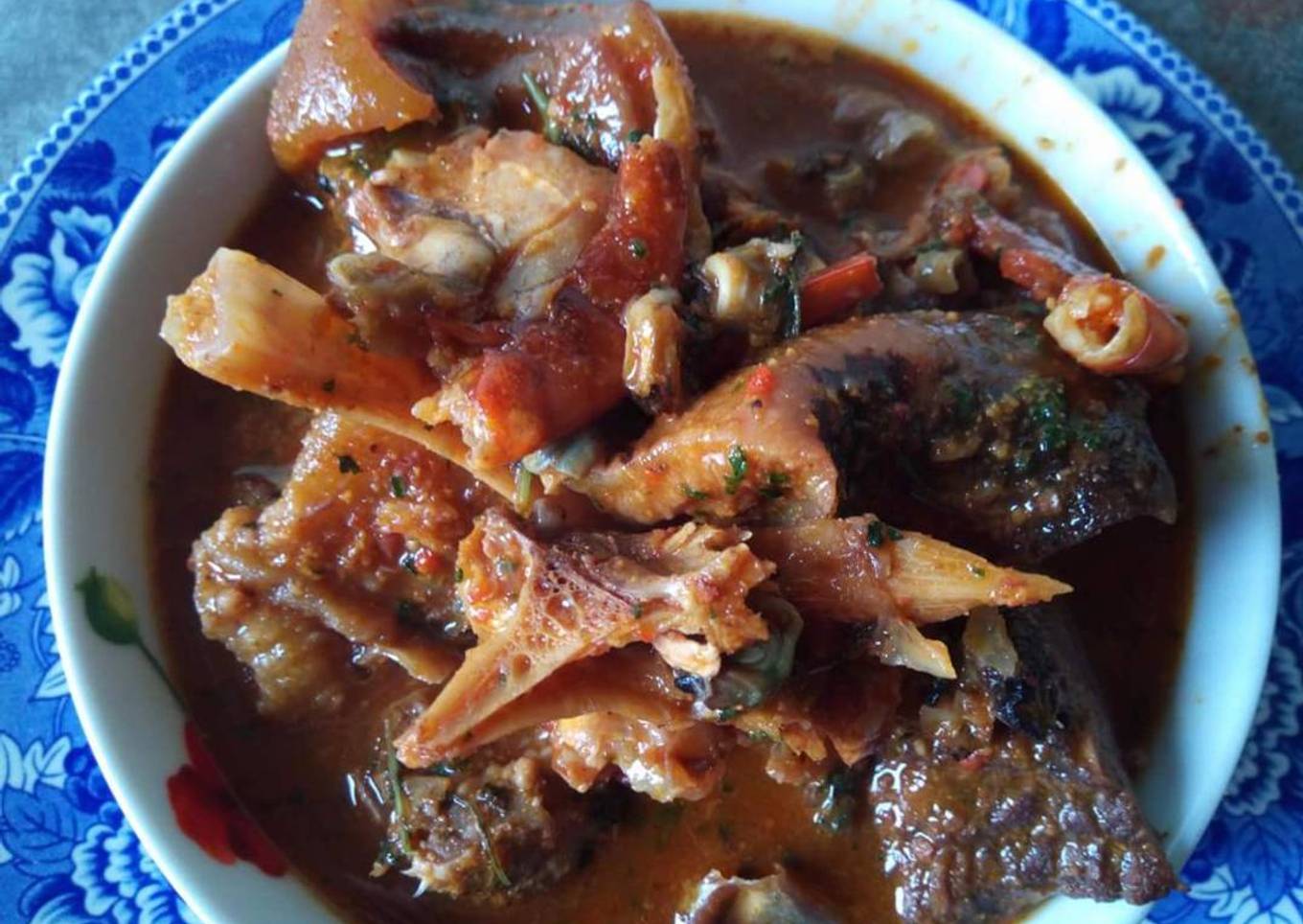 Goat meat peppersoup