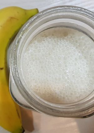 صورة لوصفة حليب بالموز