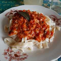 Una foto de Pasta fresca sin máquina🍝