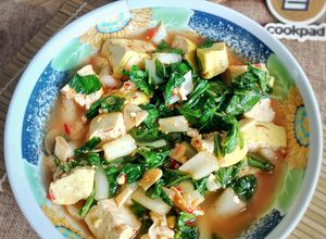 Foto resep Tumis Sawi Samhong Tahu Kuning