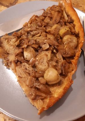 Une photo de Tarte de fenouils confits sur pate à la farine de pois chiche