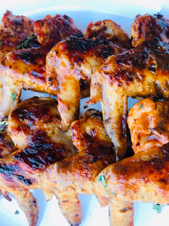 A picture of Lemon herb chicken wings.