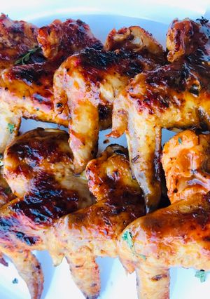 A picture of Lemon herb chicken wings.