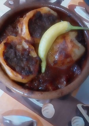صورة لوصفة طاجن بطاطس محشية لحمة مفرومة