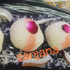 Rose coconut ladoo 🌹🌹 A picture of Rose coconut ladoo 🌹🌹.