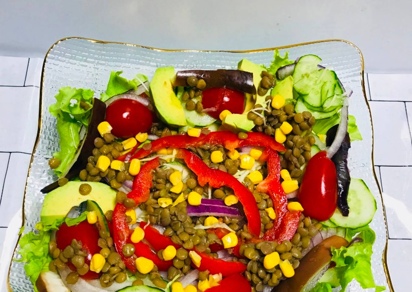 Ensalada de lentejas y legumbres
