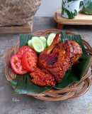 Ayam Cincane dan Sambal Keminting khas Kalimantan