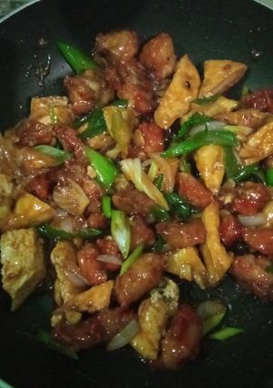 Foto resep Chicken tahu blackpepper sederhana