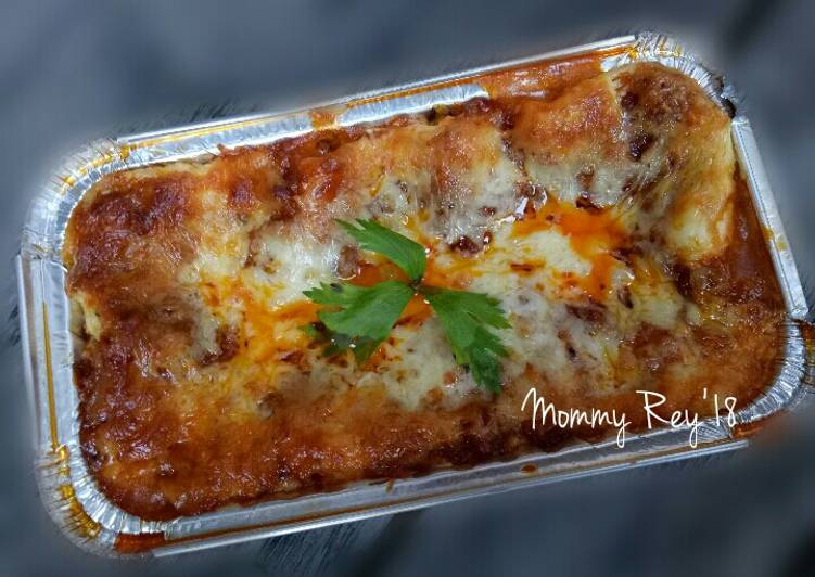 Resep My Yummy Homemade Lasagna (bahan mudah didapat), Enak