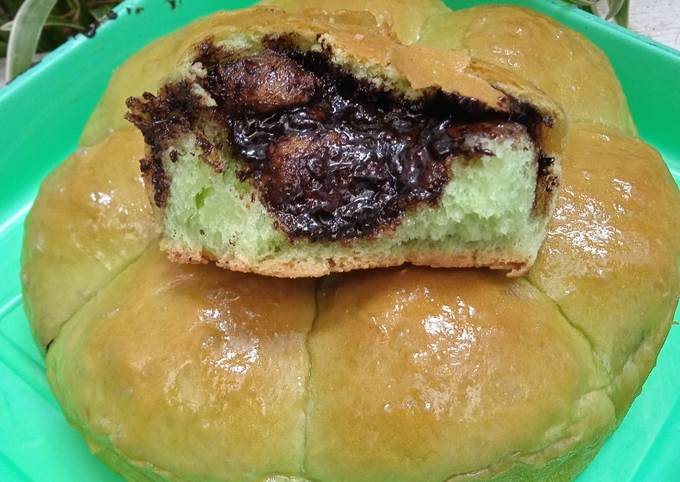 Resep Roti Sobek Pandan Isi Pisang Coklat Oleh Fauziah Adnan Ummu