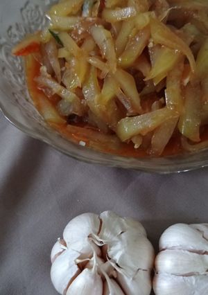 Foto resep Tumis pepaya muda pedas manis