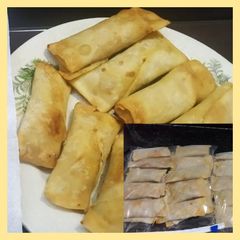 A picture of Chinese Spring Roll with homemade sheets recipe.