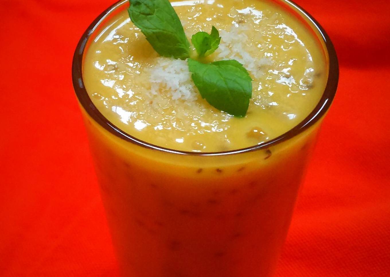 Mango Coconut Chia Seeds Smoothie