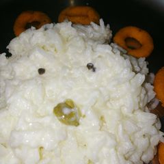 A picture of Cardamon curd rice.