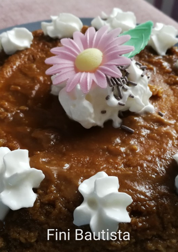 Una foto de Flan de turrón blando de almendra
