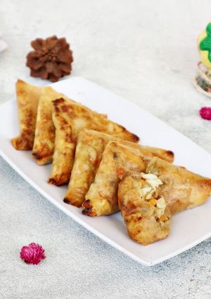 Foto resep Sambosa atau Samosa Isi Ragout Tongkol (Kulit Lumpia)