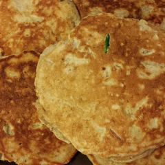 A picture of Apple Banana Oatmeal Pancakes.