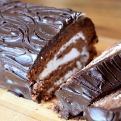 A picture of Swiss Chocolate Roll Cake.