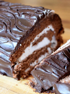 A picture of Swiss Chocolate Roll Cake.
