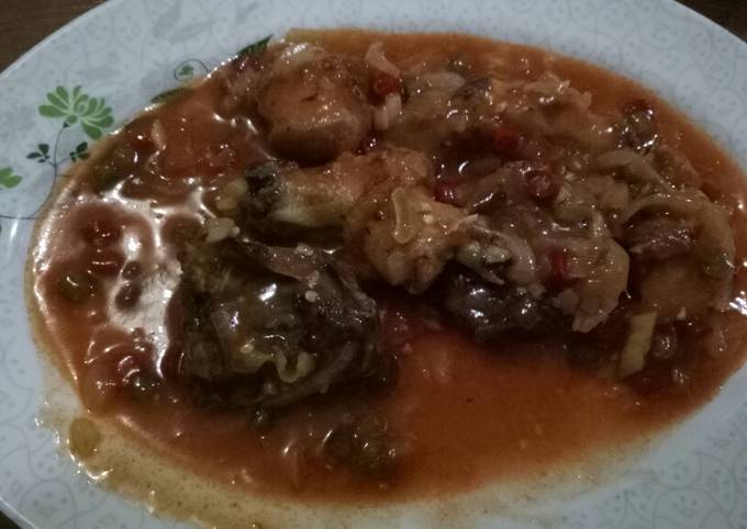 Ayam rica rica ala bakso lapangan tembak