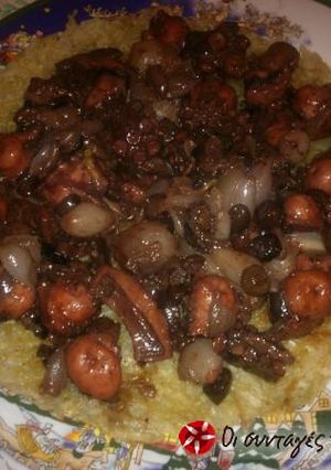 A picture of Octopus stidafo with olives by Akis.