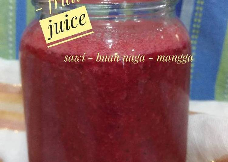 Jus SNM : Sawi buah Naga Mangga