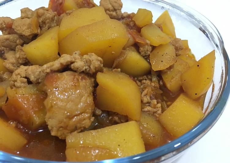  Resep  Semur daging ayam  giling dengan kentang enak  dan  