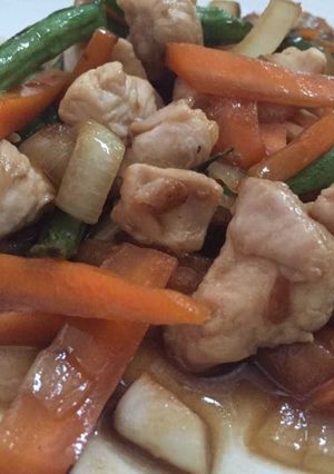 Foto resep Ayam Fillet Saos Tiram + Buncis + Wortel