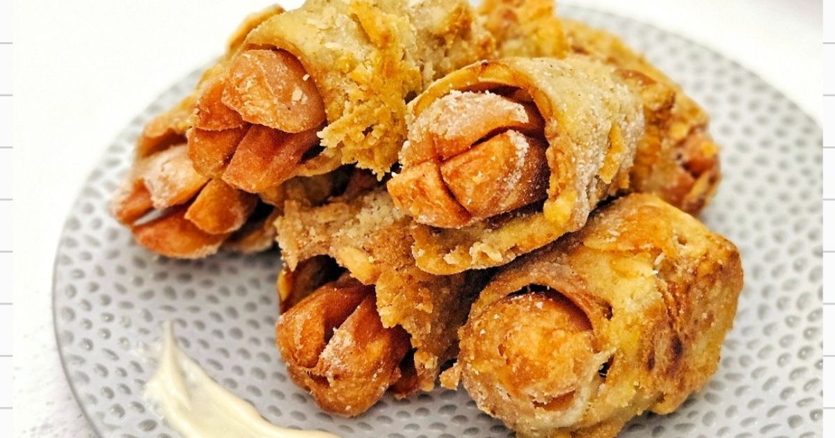 Tempe Gulung Kriuk Isi Sosis