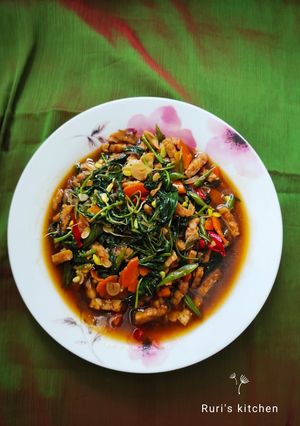 Foto resep Cah Kangkung Mix