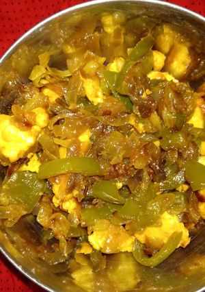 A picture of Paneer capsicum veg.
