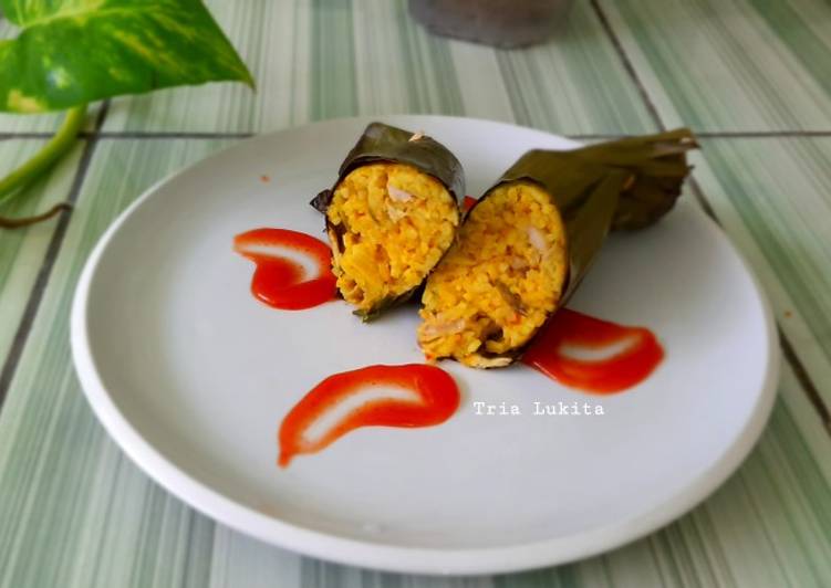 Pepes Nasi Ayam Suwir