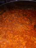 Chicharrón prensado en salsa roja mmm